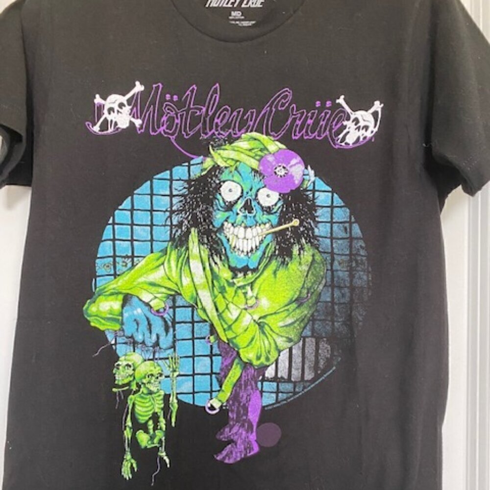Motley Crue Pushead Dr. Feelgood T-Shirt Black Medium NWT - Picture 7 of 10